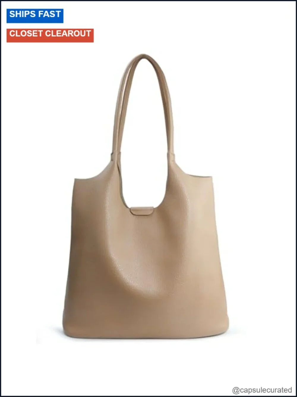 Faux Leather Hobo Tote Bag for Women